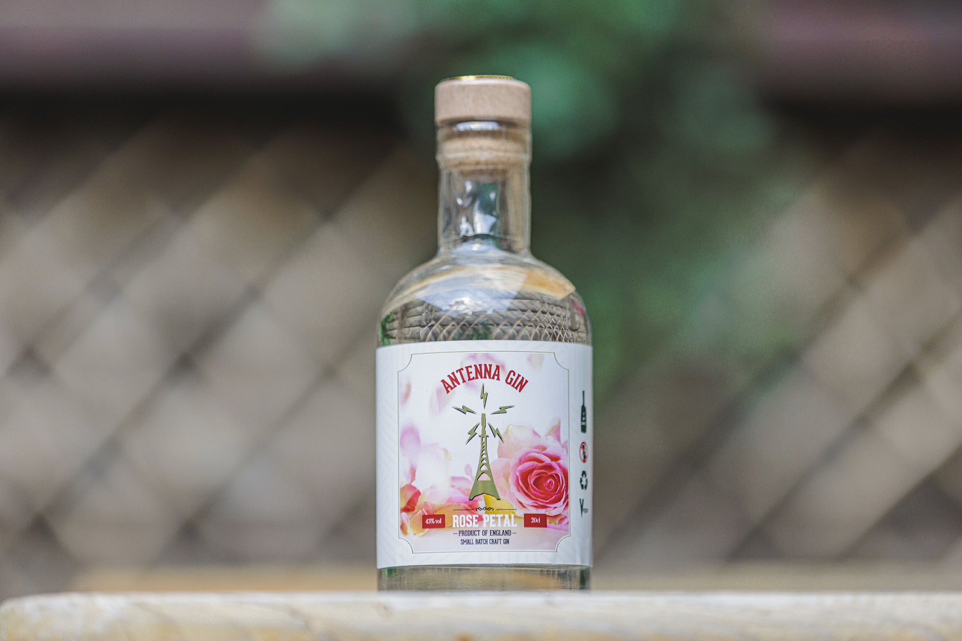 Antenna Rose Gin Bottle 200ml